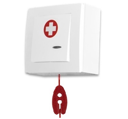 SPR-PK1C/AA/ZAS — Przycisk alarmowy z linką, 9–28 V DC
