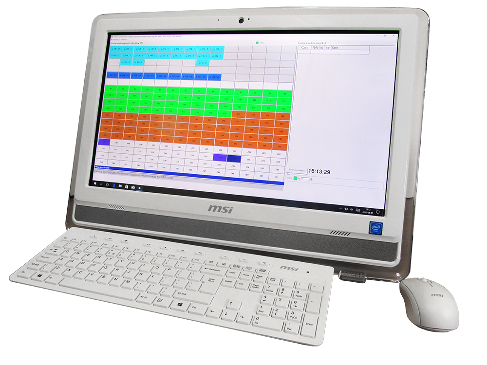 SPA-1000/T — Tablica Synoptyczna z komputerem dotykowym